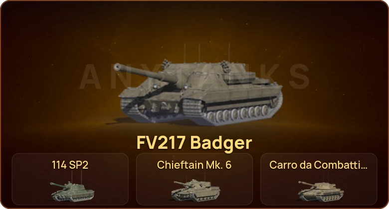 World of Tanks Blitz — 22 Топа | FV217 Badger | Chieftain Mk. 6 | Carro da Combattimento 45t | Уничтожитель 