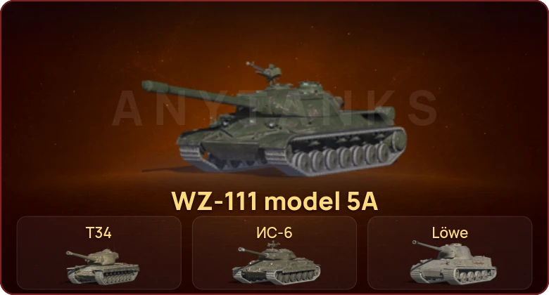 World of Tanks Blitz — Неактив | 1 Топ | WZ-111 model 5A 