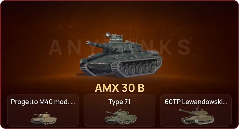 World of Tanks Blitz — Неактив | 9 Топов | AMX 30 B 