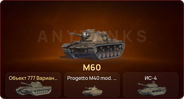 World of Tanks Blitz — Неактив | 13 Топов | M60 