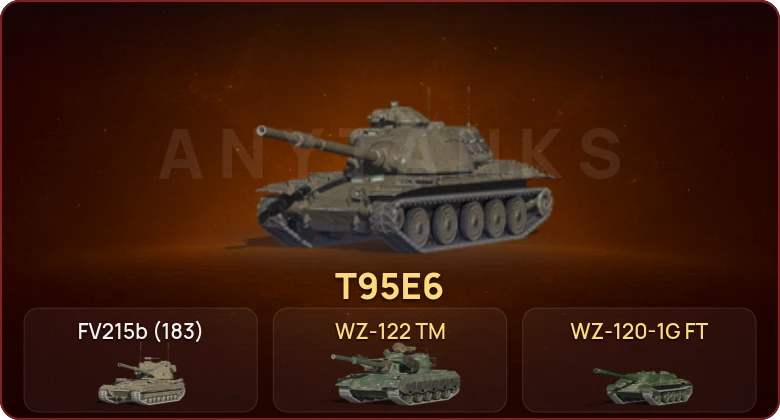 World of Tanks Blitz — Неактив | 2 Топа | T95E6 