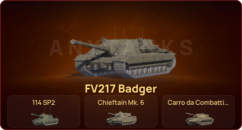 World of Tanks Blitz — Неактив | 21 Топ | FV217 Badger | Chieftain Mk. 6 | Carro da Combattimento 45t | Уничтожитель 