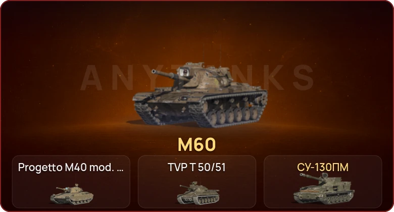 World of Tanks Blitz — Неактив | 3 Топа | M60 