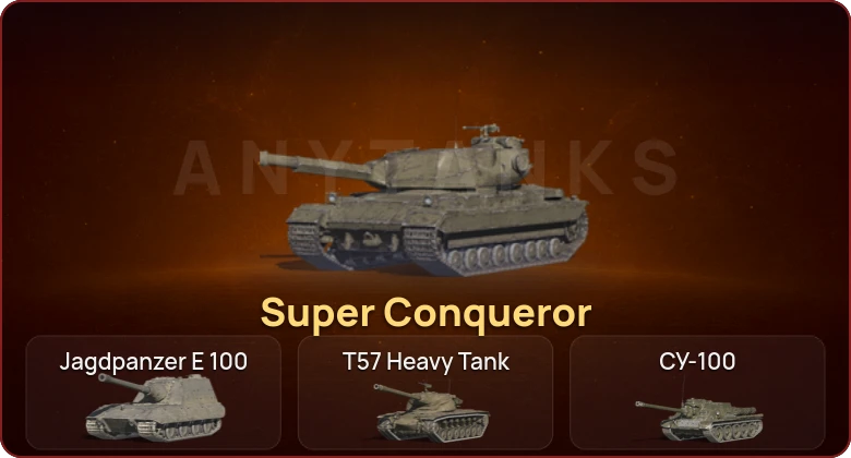 World of Tanks Blitz — Неактив | 3 Топа | Super Conqueror 