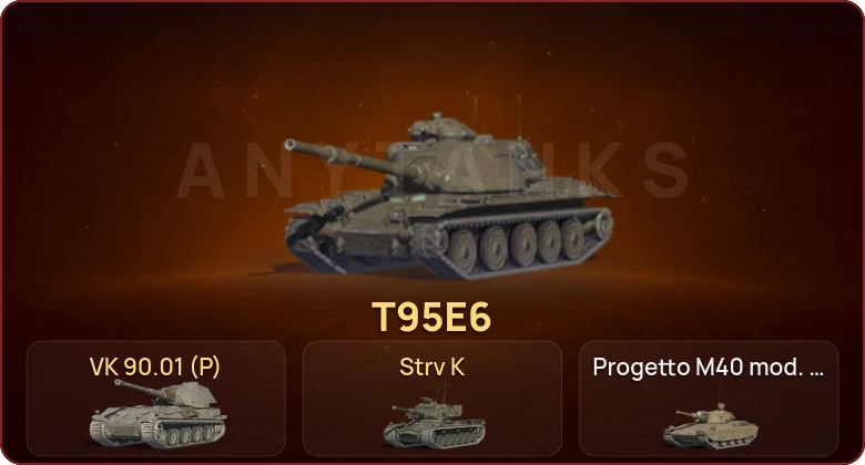 World of Tanks Blitz — Неактив | 14 Топов | Strv K | T95E6 | VK 90.01 (P) 
