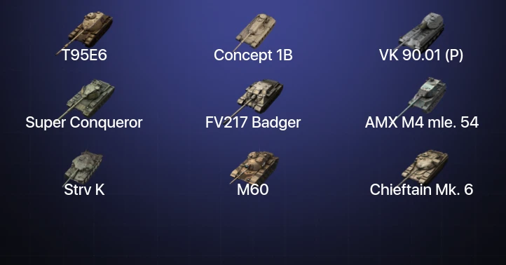 Танки Блиц — 18 Топов | Крушитель | Carro da Combattimento 45t | Strv K | FV217 Badger 