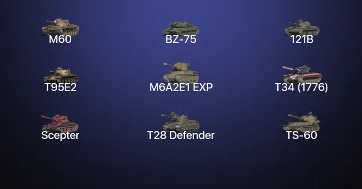 14 Топов | M60 | 121B 