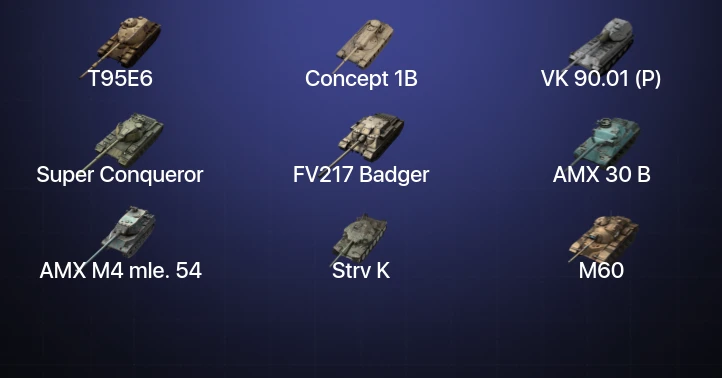 Танки Блиц — 53 Топа | Крушитель | Уничтожитель | AMX 30 B | Carro da Combattimento 45t 