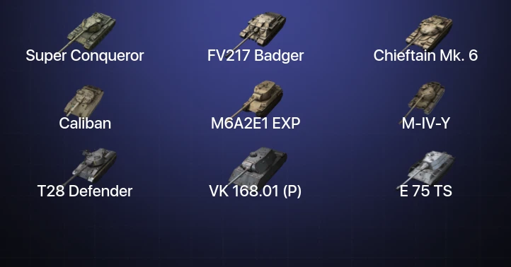 Танки Блиц — 20 Топов | FV217 Badger | WZ-111 model 5A | Chieftain Mk. 6 | Super Conqueror 