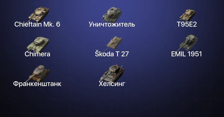Танки Блиц — 2 Топа | Уничтожитель | Chieftain Mk. 6 