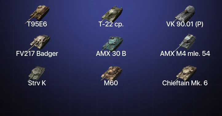 Танки Блиц — 52 Топа | Крушитель | Уничтожитель | AMX 30 B | Carro da Combattimento 45t 