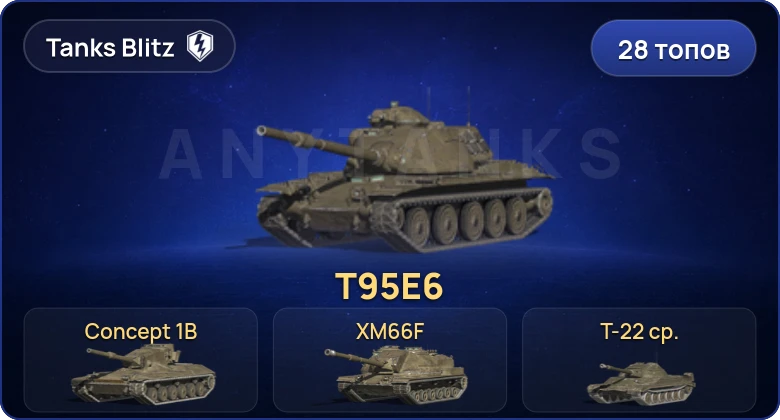 Танки Блиц — 28 Топов | T95E6 | Concept 1B | Объект 907 | Т-22 ср. 