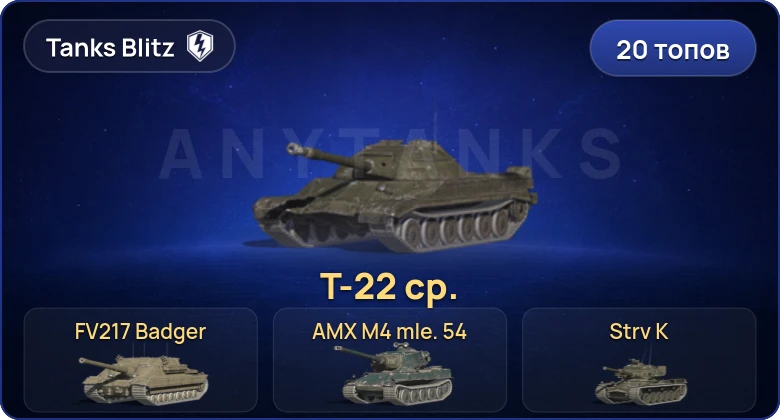 20 Топов | Strv K | FV217 Badger | AMX M4 mle. 54 | WZ-111 model 5A 