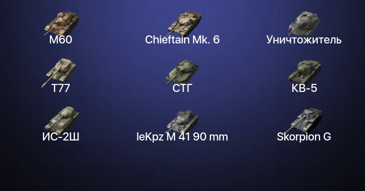 Танки Блиц — 2 Топа | Уничтожитель | Chieftain Mk. 6 | M60 