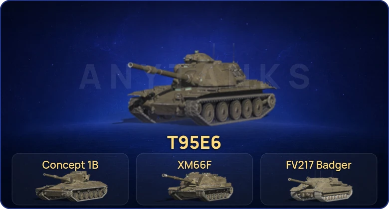 Танки Блиц — 21 Топ | T95E6 | Concept 1B | Объект 907 | Объект 268 Вариант 4  | Смена пароля