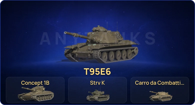 Танки Блиц — 14 Топов | Carro da Combattimento 45t | Strv K | T95E6 | Kampfpanzer 50 t 