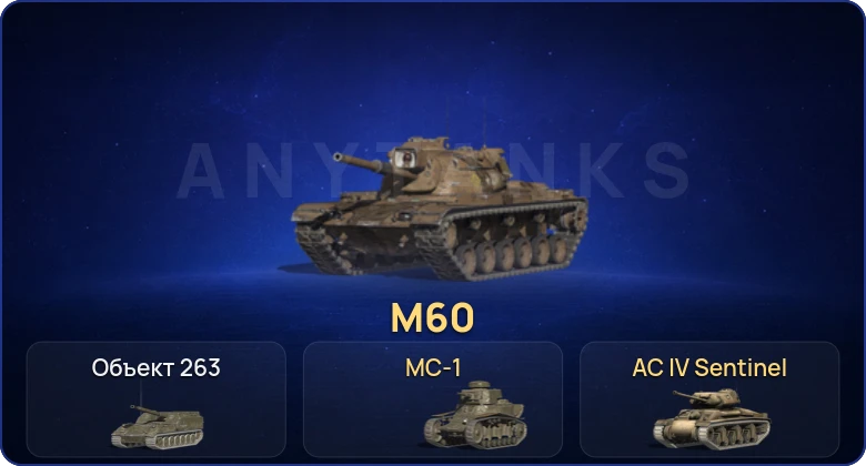 Танки Блиц — 2 Топа | M60 