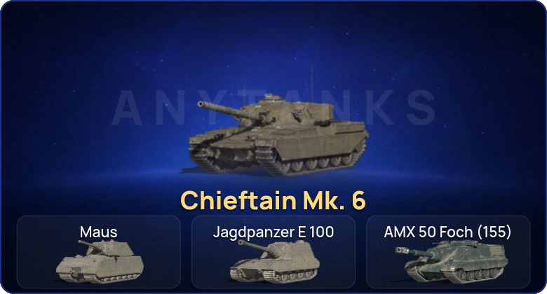 Танки Блиц — 4 Топа | Chieftain Mk. 6 