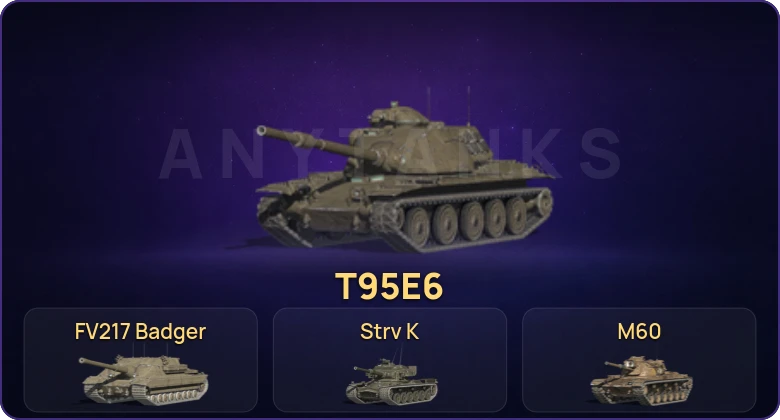 Танки Блиц — Неактив | 12 Топов | Strv K | FV217 Badger | T95E6 | Kampfpanzer 50 t  | Смена пароля