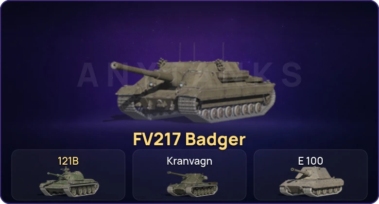 Танки Блиц — Неактив | 6 Топов | FV217 Badger | 121B  | Смена пароля