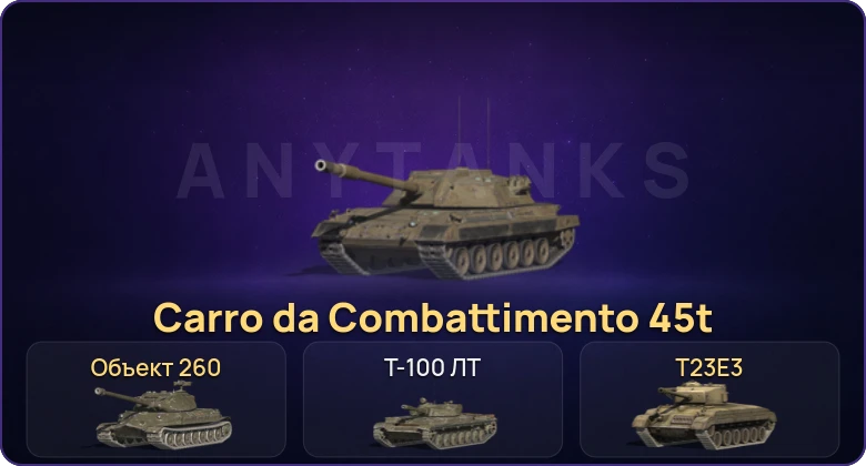 Танки Блиц — Неактив | 3 Топа | Carro da Combattimento 45t | Объект 260 