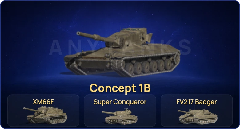Танки Блиц — 17 Топов | Concept 1B | Super Conqueror | FV217 Badger | M60  | Смена пароля