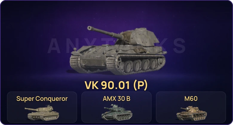 Tanks Blitz (RU) — Неактив | 11 Топов | AMX 30 B | VK 90.01 (P) | Объект 268 Вариант 4 | Chieftain Mk. 6 