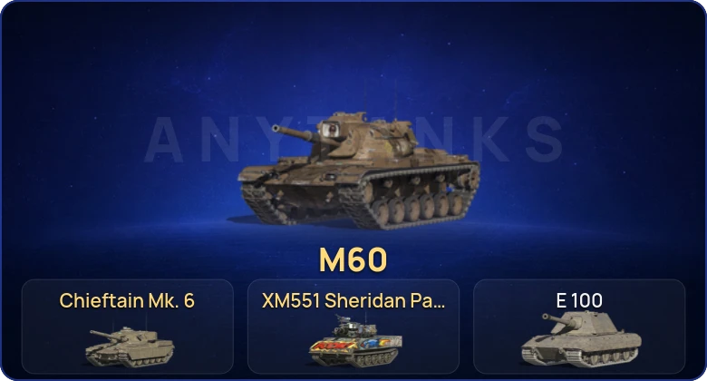 Танки Блиц — 14 Топов | Chieftain Mk. 6 | M60 