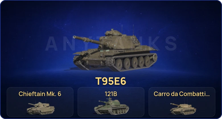 Танки Блиц — 16 Топов | Уничтожитель | Carro da Combattimento 45t | T95E6 | 121B 