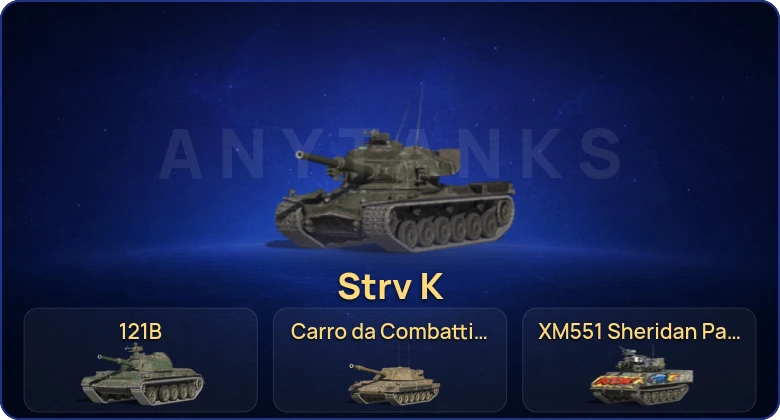Танки Блиц — 16 Топов | Carro da Combattimento 45t | Strv K | 121B  | Смена пароля