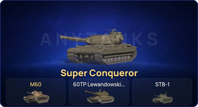 Танки Блиц — 6 Топов | M60 | Super Conqueror 