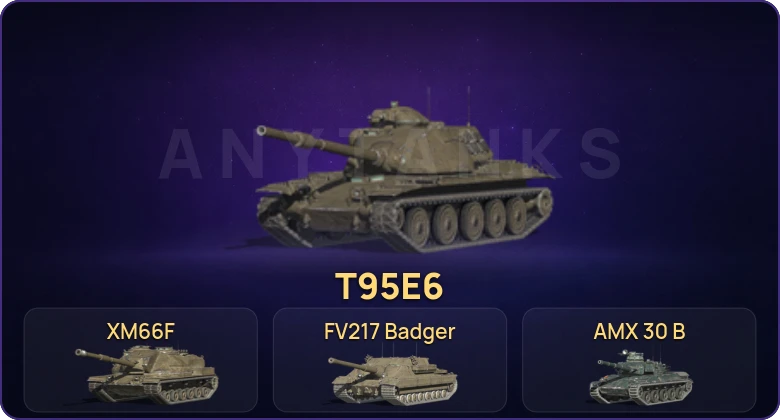 Танки Блиц — Неактив | 14 Топов | Уничтожитель | AMX 30 B | FV217 Badger | T95E6  | Смена пароля