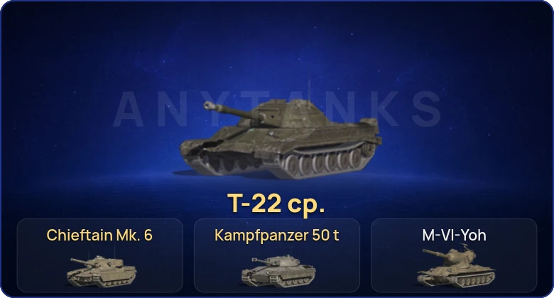 Танки Блиц — 22 Топа | Kampfpanzer 50 t | Chieftain Mk. 6 | Т-22 ср.  | Смена пароля