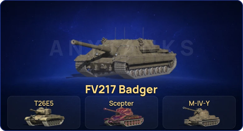 Танки Блиц — 1 Топ | FV217 Badger 