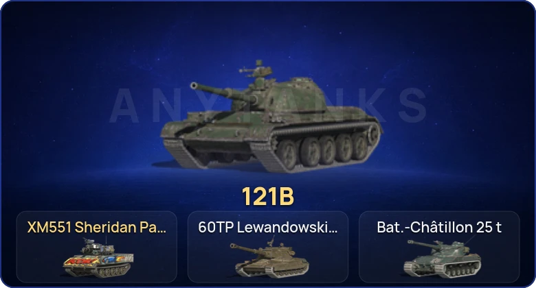 Танки Блиц — 12 Топов | 121B 