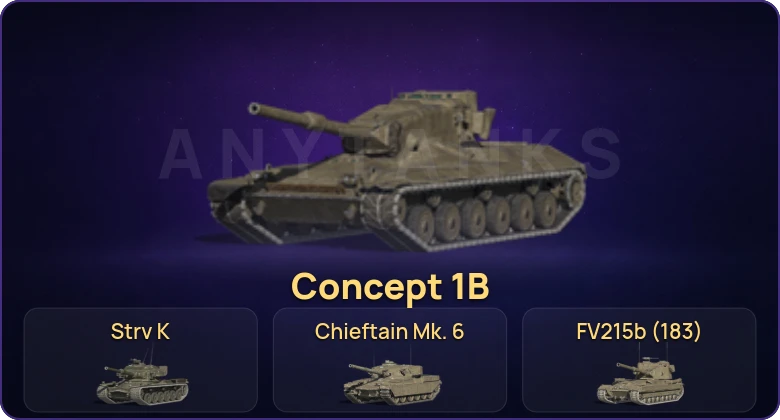 Танки Блиц — Неактив | 19 Топов | Strv K | Concept 1B | Chieftain Mk. 6 