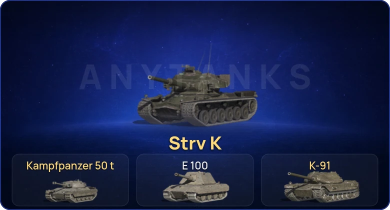 Танки Блиц — 3 Топа | Strv K | Kampfpanzer 50 t 