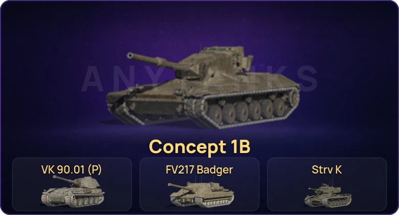 Танки Блиц — Неактив | 21 Топ | Strv K | FV217 Badger | VK 90.01 (P) | Kampfpanzer 50 t 