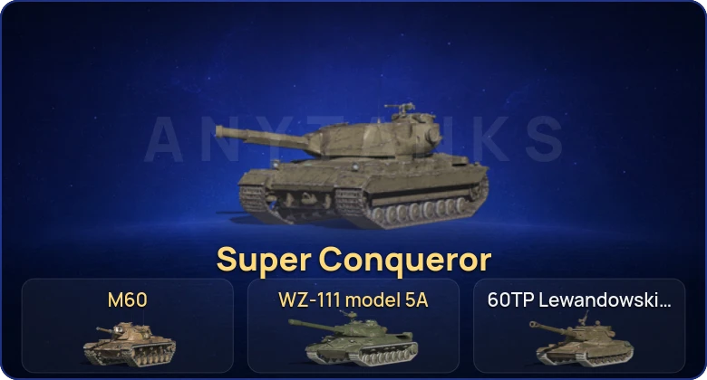 Танки Блиц — 10 Топов | WZ-111 model 5A | M60 | Super Conqueror 