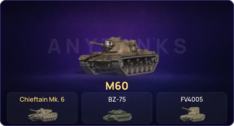 Танки Блиц — Неактив | 23 Топа | Chieftain Mk. 6 | M60 