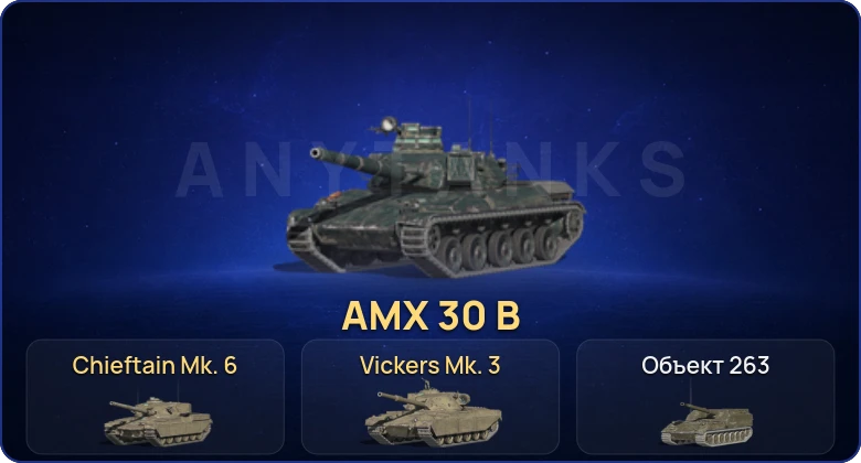 Танки Блиц — 16 Топов | AMX 30 B | Chieftain Mk. 6 