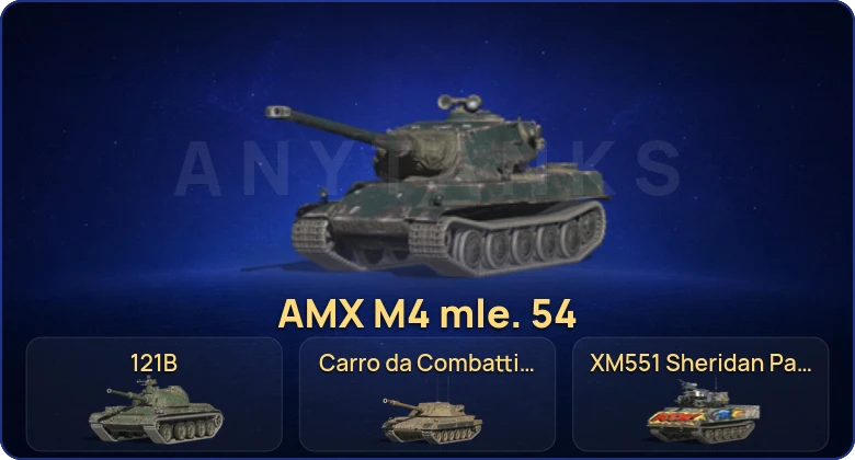 Танки Блиц — 19 Топов | Уничтожитель | Carro da Combattimento 45t | AMX M4 mle. 54 | 121B 