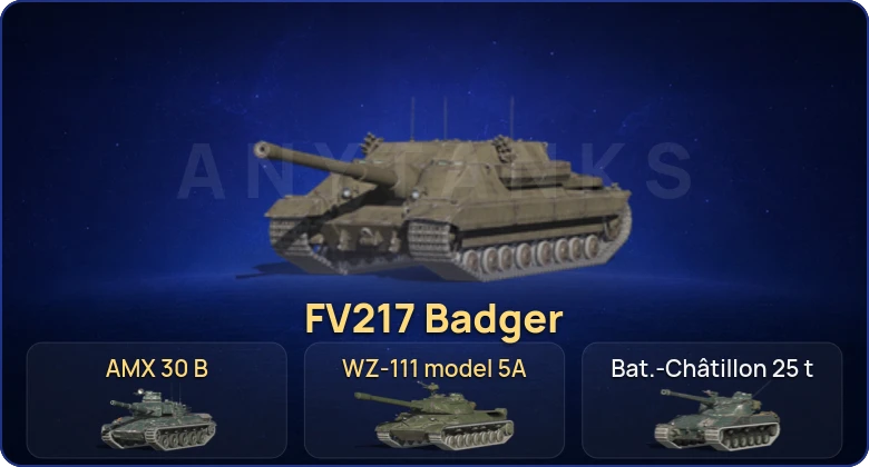 Танки Блиц — 9 Топов | AMX 30 B | FV217 Badger | WZ-111 model 5A  | Смена пароля