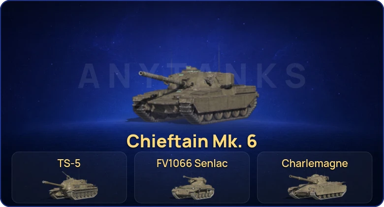 Танки Блиц — 1 Топ | Chieftain Mk. 6 