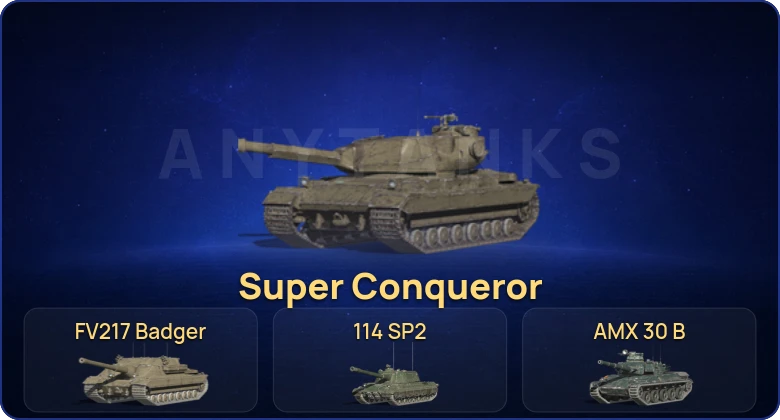 Танки Блиц — 12 Топов | AMX 30 B | Strv K | FV217 Badger | Kampfpanzer 50 t 
