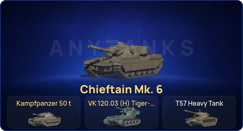 Танки Блиц — 4 Топа | Kampfpanzer 50 t | Chieftain Mk. 6  | Смена пароля