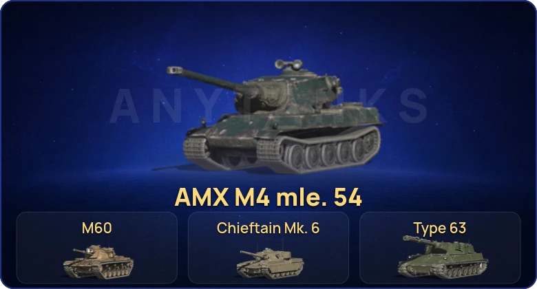 Танки Блиц — 52 Топа | Уничтожитель | AMX M4 mle. 54 | Chieftain Mk. 6 | M60 