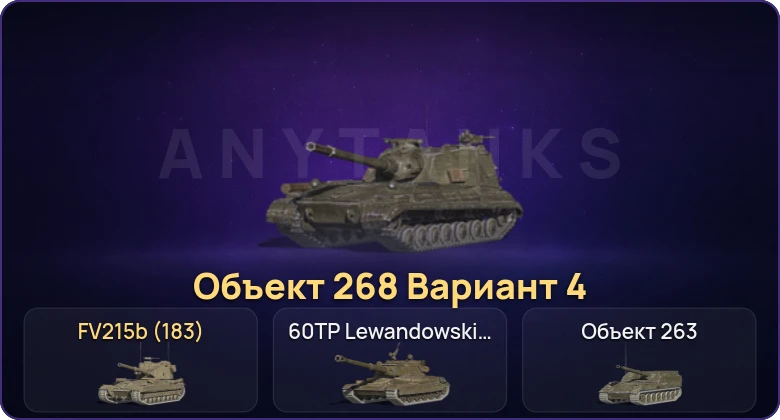 Танки Блиц — Неактив | 29 Топов | Объект 268 Вариант 4 