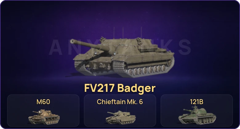 Танки Блиц — Неактив | 11 Топов | Крушитель | FV217 Badger | 121B | Chieftain Mk. 6 