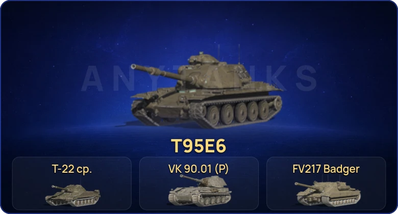 Танки Блиц — 10 Топов | Крушитель | FV217 Badger | T95E6 | VK 90.01 (P) 